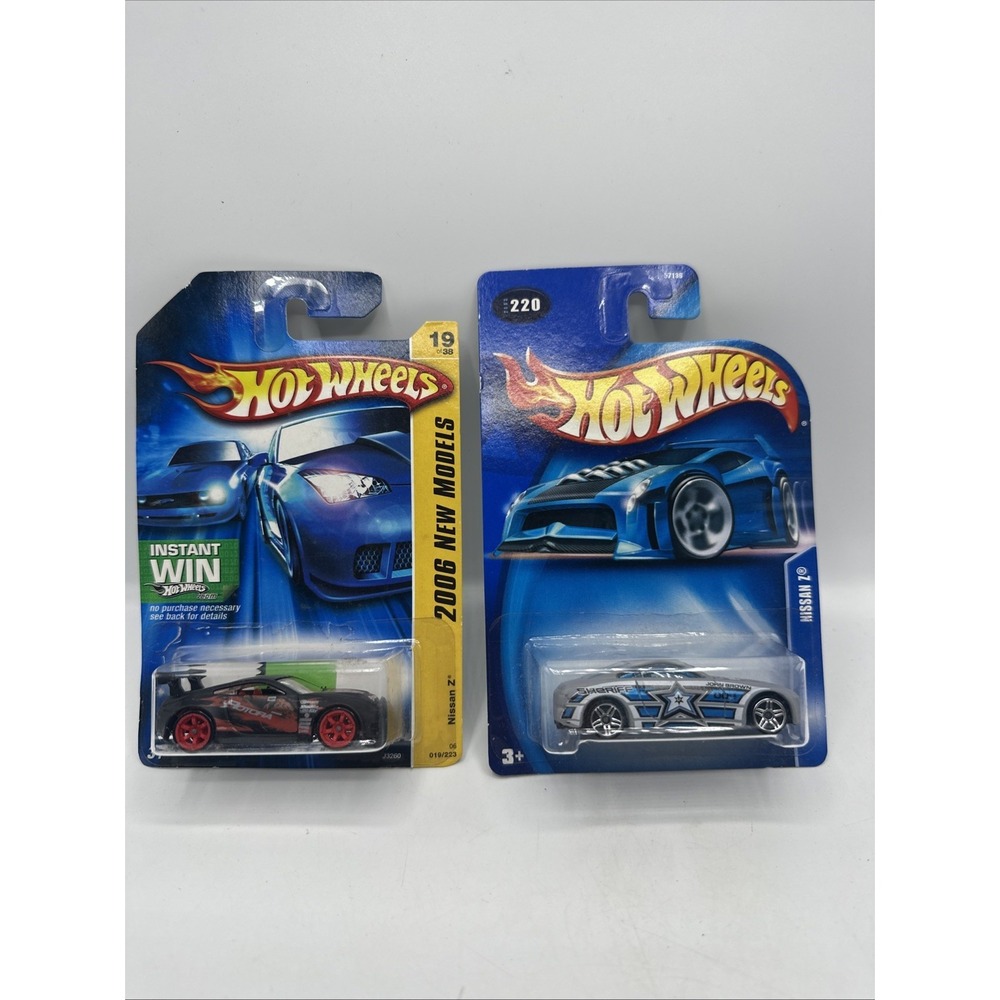 Hot Wheels Nissan Z Blue Card #'s 038 First Editions 2003 & 2006 Lot Of 2